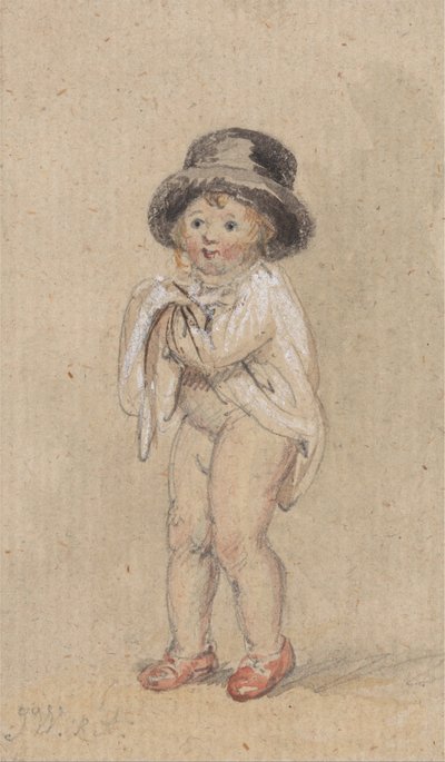 A Little Boy with Red Shoes by James Ward
